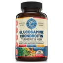 Suplemento de Soporte Conjunto avanzado con Glucosamine Chondroitin MSM Turmeric Boswelia. Soporta la respuesta inflamatoria, el alivio de la incomodidad para las manos de rodillas Retroceder " Conjuntos. NSF certificado, USA Made. 90 Conde