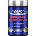 ALLMAX Essentials LongJack Tongkat Ali - 60 Capsules - Suplemento de Salud Hombre - Mejora la Vitalidad - 60 Serviciones