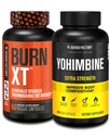 Grabador de grasa de fábrica con yohimbina - Suplementos termogénicos para hombres &amp; mujeres - Burn-XT Thermogenic Fat Burner &amp; Yohimbine Extra Strength Suplemento 2.5mg, 270 cápsulas