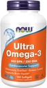 AHORA Alimentos - Ultra Omega-3 500 EPA/250 DHA - 180 Softgels