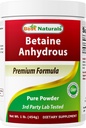 Best Naturals Betaine Anhydrous Trimetilglycine (TMG) Pure Powder 1 Libra (1 LB (Pack of 1))