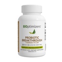 BIOptimizers Probiotic Breakthrough – Lactobacillus Plantarum OM Probiotics & Prebiotics Health Supplement for Gut, Digestive & Immune Support Probiotics for Women Men Elderly– 120 Vegan Capsules