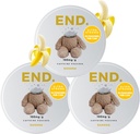 FIN. Caffeine Pouches: 75mg Natural Energy Boost, 12 Flavors Naturales, Tobacco y Nicotine Free Pouches, On-the-Go Energy, Zero Sugar, 15 Coffee Pouches Por Can (Pack of 3, Banana)