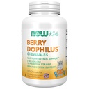 NOW Foods Supplements, BerryDophilus™ with 2 Billion, 10 Probiotic Strains, Xylitol Sweetened, Strain Verified, 120 Chewables, packaging may vary