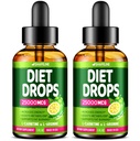 (Pack of 2) Diet Drops - Made in USA - Appetite Suppressant for Women &amp; Men - Natural Metabolism Booster - Diet Drops with Garcinia Cambogia, L-Arginine & L-Glutamine 1 Fl Oz