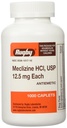 MECLIZINE TABS 12,5 MG OTC*RUG Tamaño: 1000