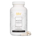 Naturales elevados Micro Melatonina Tamaño de la familia - Melatonina para el sueño rápido &amp; mejor sueño, fácil de absorber 220 cápsulas vegetales con baja dosis de melatonina, no GMO, rápido disuelve Melatonina 100 mcg