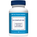 El Complejo Vitamin Shoppe B 100 – apoya la producción de energía, la función del sistema nervioso " Metabolismo Nutriente - Excelente fuente de B1, B2, B6, B12, Niacin, ácido fólico " Biotin (100 cápsulas vegetales)