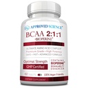 Ciencia Aprobada Suplemento BCAA - 60 Tablas - 2400mg - Aumento del rendimiento y mejora del desarrollo del músculo - L-Leucine, L-Isoleucine, L-Valine - Hecho en EE.UU., No GMO