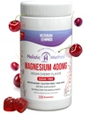 Magnesium Citrate Gummies - Sin azúcar, Vegan y No GMO para mejor sueño y relajación - Sin alcohol de azúcar - Suplemento de magnesio para adultos, adolescentes y niños - Cereza - 240 Chews