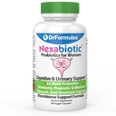DrFormulas Probióticos de arándano para mujeres Vaginal Health & Urinary Tract with Fiber Prebiotic &amp; D Mannose ← Nexabiotic Feminine Health, Vaginosis with Lactobacillus Acidophilus for Yeast, 60 capsules