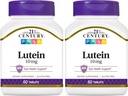Siglo XXI Lutein 10 mg Tabletas, 60 Cuenta (Pack de 2)