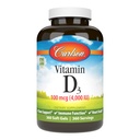 Carlson - Vitamina D3 4000 UI (100 mcg), Immune Support, Bone Health, Muscle Health, Cholecalciferol, Vitamina D Suplementos, Vitamina D3 Soft Gels, 360 Softgels
