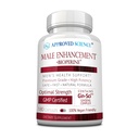 Mejorado masculino de Science® aprobado - Mejora de rendimiento y aumento de la unidad - 180 cápsulas de amistad vegano (1 botella)