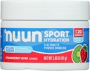 Nuun Sport Electrolyte Powder Drink Mix with Magnesium, Calcium, Potassium, Chloride y Sodium, Strawberry Kiwi Flavor, Gluten Free & Vegan, Up to 20 Servings