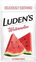 Gotas de garganta calmante de Luden, sandía, 25 ct (Pack of 1)