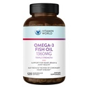 Vitamina World Triple Strength Omega 3 Fish Oil 1360 mg Suplemento, 950 mg Active Omega-3 Fatty Acids with EPA & DHA, Supports Heart, Brain & Joint Health, Gluten Free, 120 Softgels, 4 Months Supply