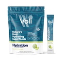 Voli Electrolytes Powder Packets ← No Añadido Sugar Electrolyte Drink Mix for Hydration ¦ Keto & Fasting Friendly, Natural Superfoods & Minerals TEN Honeydew, 15-Count