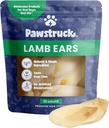 Pawstruck Natural Lamb Ears Chew Treats for Small &amp; Medium Dogs - Healthy, Low Fat, No Artificial Preservatives, Single Ingredient, Highly Digestible - 10 Count - Packaging May Vary