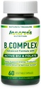 Complejo B Bioactivo con B12 Activo y Folato – Soporta Energía, Cerebro &amp; Nerve Health, 60 cápsulas Vegan