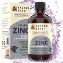 Zinc líquido (Glycinate Chelate) con Elderberry &amp; Echinacea orgánico (High in Quercetin) Silencio 4-in-1 Immune Suport Supplement for Adults &amp; Kids, Great Tasting ← Alcohol " Gluten Free, Non GMO (4.0 Oz)
