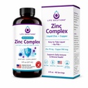 Life Solutions Zinc Complex - Gluconate Zinc y Gluconate Copper para el soporte óptimo de inmunología &amp; salud - alta absorción Fórmula - Líquido 8oz-