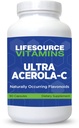 LifeSource Vitamins - Ultra Acerola-C - Acerola Berry Powder 1500 mg - 90 cápsulas - 500 mg de vitamina C por servidumbre