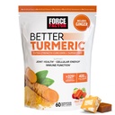 FACTOR DE FUERZA Mejor Suplemento Turmérico 400 mg con Pepper Negro &amp; jengibre, Soporte Conjunto de Fuerza Extra, Absorción Superior, Como Gummies Turméricas, Frutas Splash, 60 Chews Turméricos