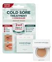 Coverology Cold Sore Treatment " Cold Sore Concealer - The Best Full Coverage Cold Sore Cover Up maquillaje para ayudar a disguise y calmar - Medium