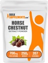 BulkSupplements.com Extracto de Castaña de Caballo - Suplemento de Castaña de Caballo, Suplemento Herbal - Gluten Free, 700mg por Serving, 250g (8.8 oz) (Pack of 1)
