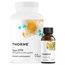 THORNE - Super EPA (90 Gelcaps) & Vitamina D + K2 (1 Oz) Bundle - Apoya la salud ósea, la estructura muscular " salud conjunta - gluten, lácteo " libre de soja