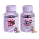 Lemme Burn & Debloat Capsule Bundle - Metabolismo & Fat Burning + Debloat Capsules para Bloating & Gas Relief, Probióticos & Prebióticos - Gluten Free, Non-GMO - 60 Ct. Cada