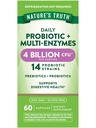 La Verdad de la Naturaleza Probióticos con Enzymes 60 Capsules Silencio para Hombres y Mujeres