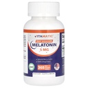 Vitamatic Melatonin 5 mg Tablets peru Vegetarian, Non-GMO, Gluten Free  1 Year Supply ← Natural Berry Flavor - 365 Cuadros