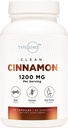 Tipo Zero Ceylon Cinnamon Capsules (1200mg Ø 120 cápsulas) - Natural, No GMO, Gluten Free, Organic Cinnamon Bark Supplement