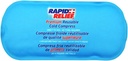 Compresa de gel reutilizable de alivio rápido - Soft Fabric Cold Pack for Injuries, First Aid, Sprains, Headaches, Muscle Aches y Doin Relief 5” x 11” Small