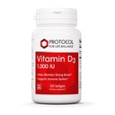 PROTOCOLO PARA LA VIDA BALANCE Vitamina D3 1000 UI - Soporte Inmunitario Huesos fuertes y dientes - 120 Softgels