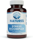 Vitamina B Complejo de Estrés Alivio de Estrés   All Natural Mood Enhancer and Stress Support Suplemento ← Estrés B Complex with Herbal Extract Blend Plus Vitamin C, PABA y Choline