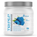 Nutrición metabólica - TRIPEP - Tri-Peptide Branch Chain Amino Acid, BCAA Powder, Pre Intra Post Workout Suplemento, Blue Raspberry, 400 Grams (40 Servings)