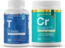 Elementos esenciales T-Hero + Micronized Creatine Monohydrate  Male Health Supplement - Muscle Support &amp; T-Health