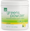 AdvoCare Greens Powder Phytonutrient Supplement - Supports Digestive Health with Antioxidants, Prebiotics & Probiotics* - Incluye Broccoli Powder, Carrot Powder &amp; More - Lemon, 7 oz