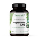 EMERALD LABS Pregnenolone 50mg - Premium Wellness Suplemento para ayudar a la salud cerebral, Immune Support &amp; Hormonal Balance - Gluten-Free - 60 cápsulas vegetales (30-Day Supply)