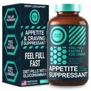 Appetite Suppressant for Weight Loss, Hunger Suppressant - Diet Pills That Work Fast for Women and Hombre - Garcinia Cambogia, Glucomannan, White Kidney Bean Carb Blocker and Fat Burner - 60 Veggie Caps