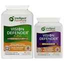 Vision Defender AMD y Vision Defender MZ Macula Health Bundle - AREDS2 Formula Boosted by Optimum High Strength Meso-Zeaxanthin Vegan Health Supplement (90 Days Supply)