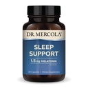 Dr. Mercola Sleep Support with Melatonin, 1.5mg Melatonin Por Serving, 30 Servings (30 Capsules), Suplemento dietético, Supports Healthy Sleep and Mental Focus, Non-GMO