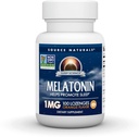 Fuente Naturales Ciencia del sueño Melatonina 1 mg, 100 Orange Sabored Lozenges