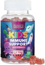 Niños de apoyo inmunológico Suplemento Gummies - Daily Childrens Vitaminas C, Zinc &amp; Echinacea - Gummy for Kids Immunity Support, Ages 4 and Up, Natural Berry Flavor, Non-GMO, Gluten-Free & Vegan - 120 Gummies