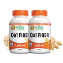 Botanic Choice Oat Fiber Suplemento dietético - Salud Digestiva para Mujeres y Hombres - Pack de 2