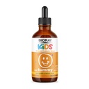 BIORAY Kids NDF Tummy, Raspberry - 4 fl oz (120 mL) - 11-Strain Probiotic Blend - admite la respuesta inmune en el Tract GI - Non-GMO, Vegan, Gluten Free - Aprox. 120 Servicios