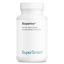 SuperSmart Bioperine 30mg por día (95% Piperina) - Black Pepper Extract Supplement - Absorption Enhancer - Digestive Enzymes Support ← Non-GMO & Gluten Free - 90 Vegetarian Capsules